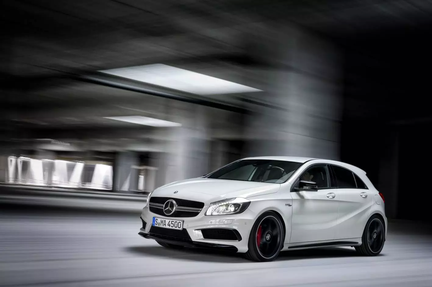 The A 45 AMG side view