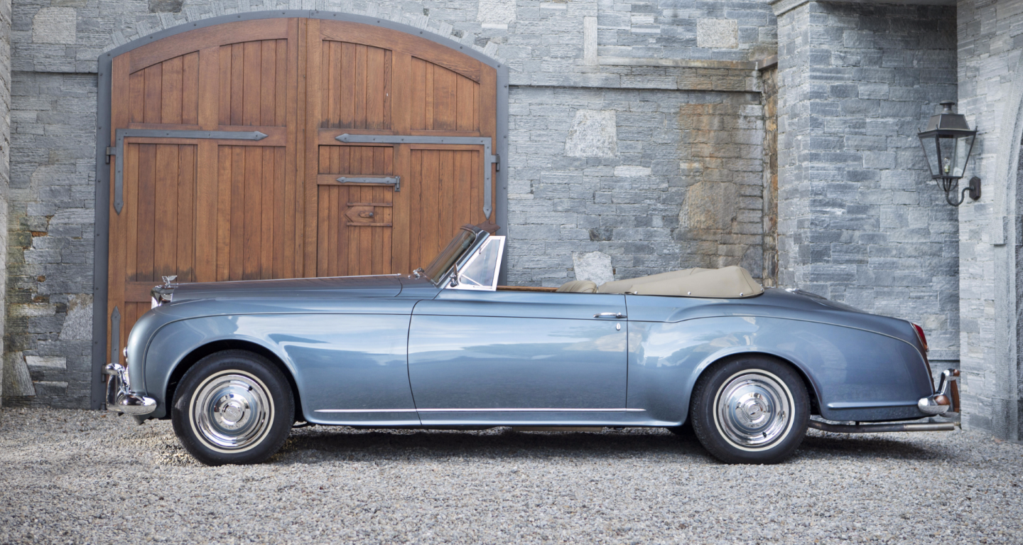 This 1957 Bentley S1 Continental convertible went to auction with just three previous owners in sixty years, the first of whom was Greek Shipping magnate George A. Embiricos. It is one of 31 left-hand drive convertibles built