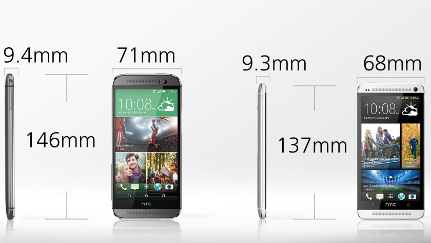 The new One is seven percent longer and four percent wider