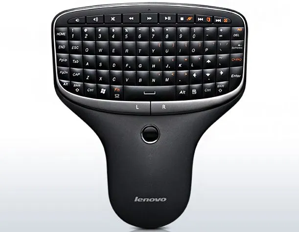 The Lenovo IdeaCentre Q180 works with a keyboard-equipped Lenovo Multimedia Remote, available for additional US$79