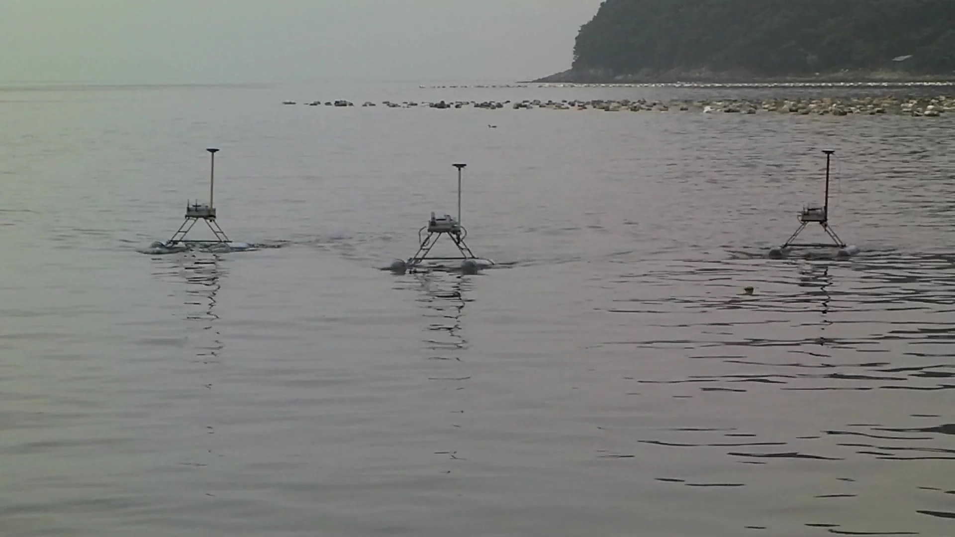 While traveling in a "swarm," as the developers are calling it, the robots will wirelessly exchange information about their locations to ensure they remain spaced apart evenly