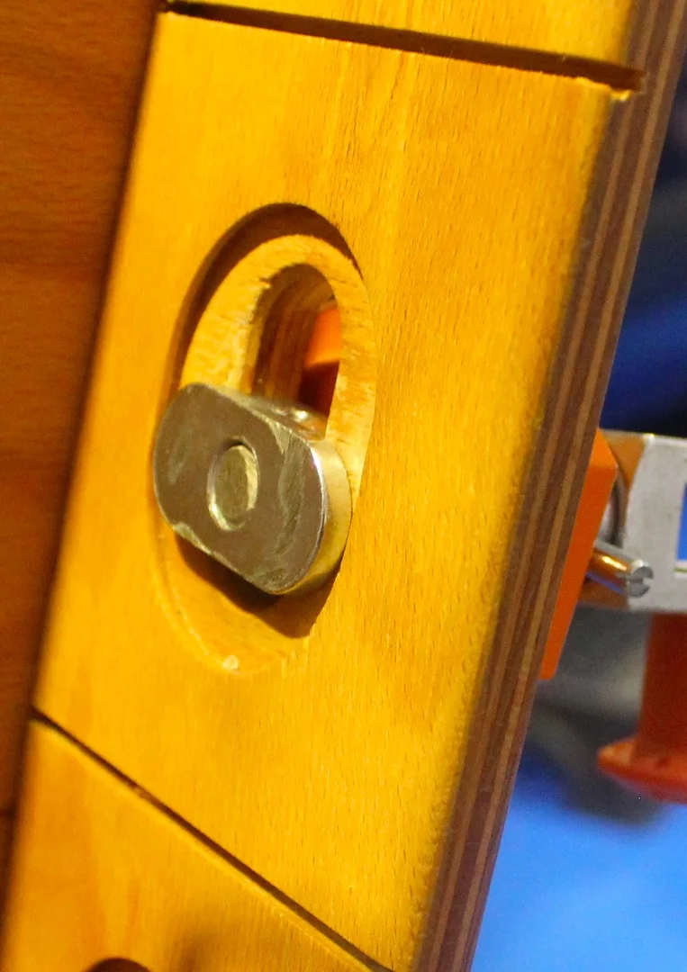 A look at the nut on the back of CargoClips paneling