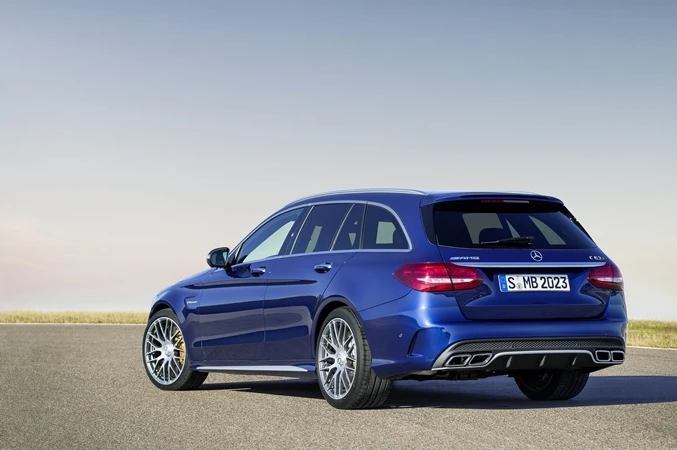 A rear-side view of the Mercedes-AMG C 63 Estate