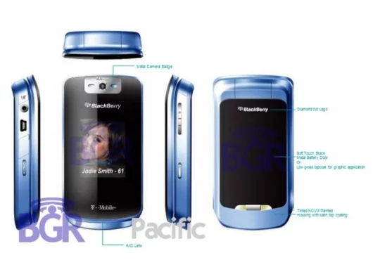 The KickStart clamshell mobile phone.Pic courtesy Boy Genius Report.
