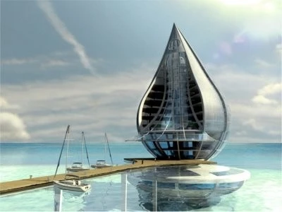 The eye-catching Water Building