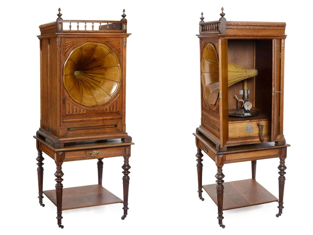 Pathé Concert Model D Phonograph, c. 1915 | Sold for: $2,921 (€2,700) by Auction Team Breker on May 16, 2020