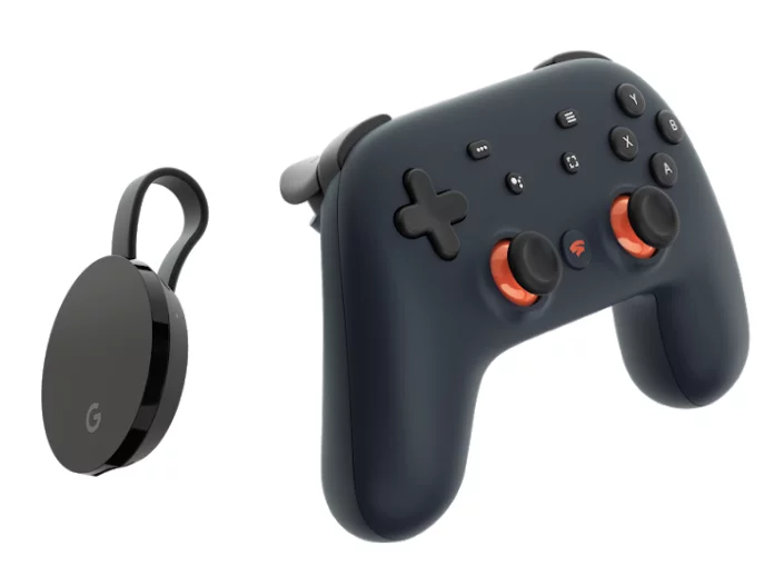 The Google Stadia Founder's Edition comes with a Chromecast Ultra, a Night Blue Stadia Controller, three months of Stadia Pro, a Buddy Pass, and first dibs on usernames