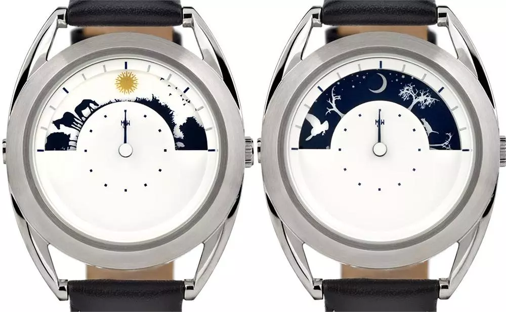 The Sun and Moon Watch replaces numbers with visual representations of day and night
