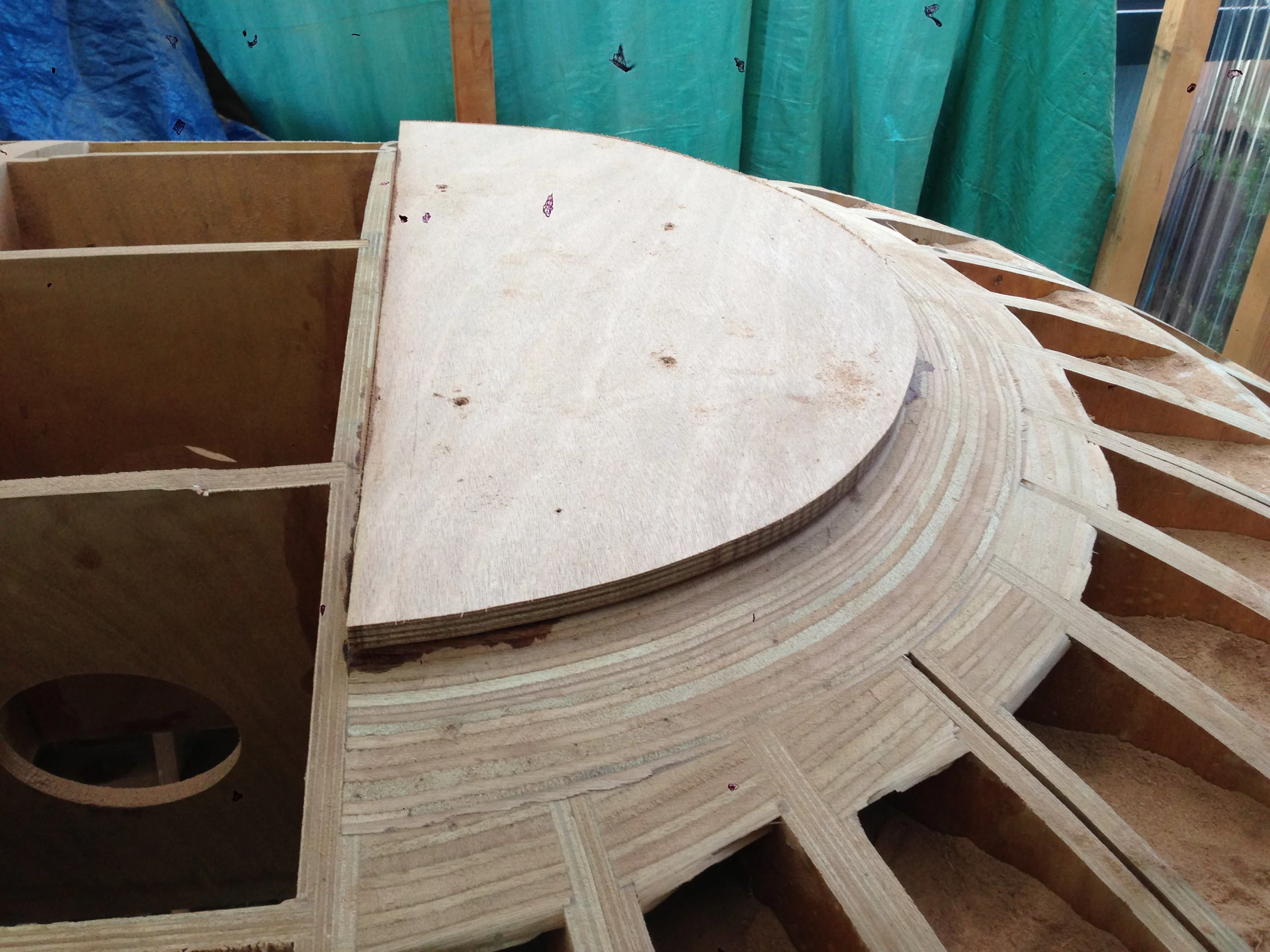 The outer hull is covered in an abrasion-resistant polyester material (plus epoxy) to produce a toughness that Robinson likens to Kevlar (Photo: Chris Robinson)