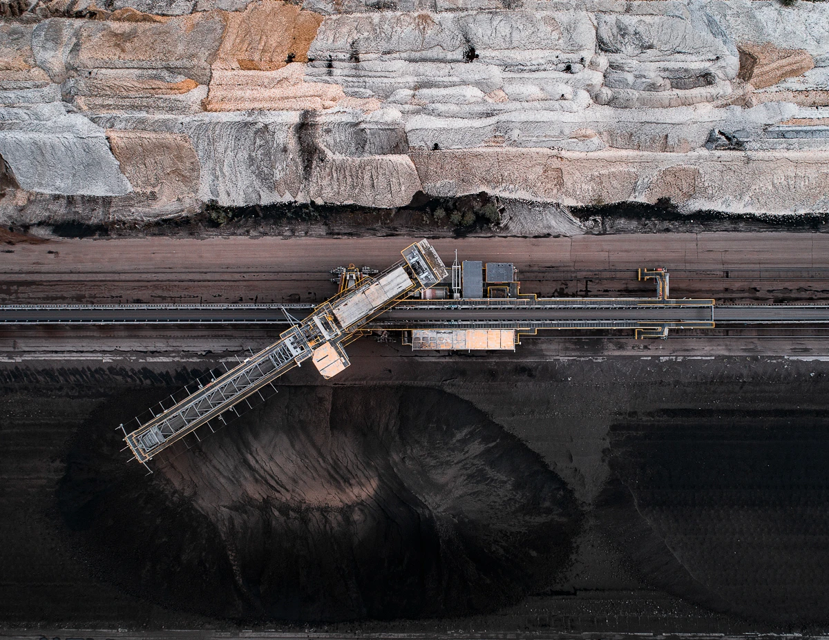 The Coal Mine Series: This incredible portrait of modern coal mining was captured from a gas-balloon ride in 2016