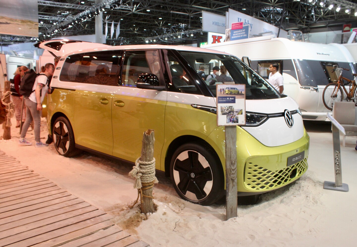 World's first VW ID. Buzz electric mini campers premiere in Düsseldorf