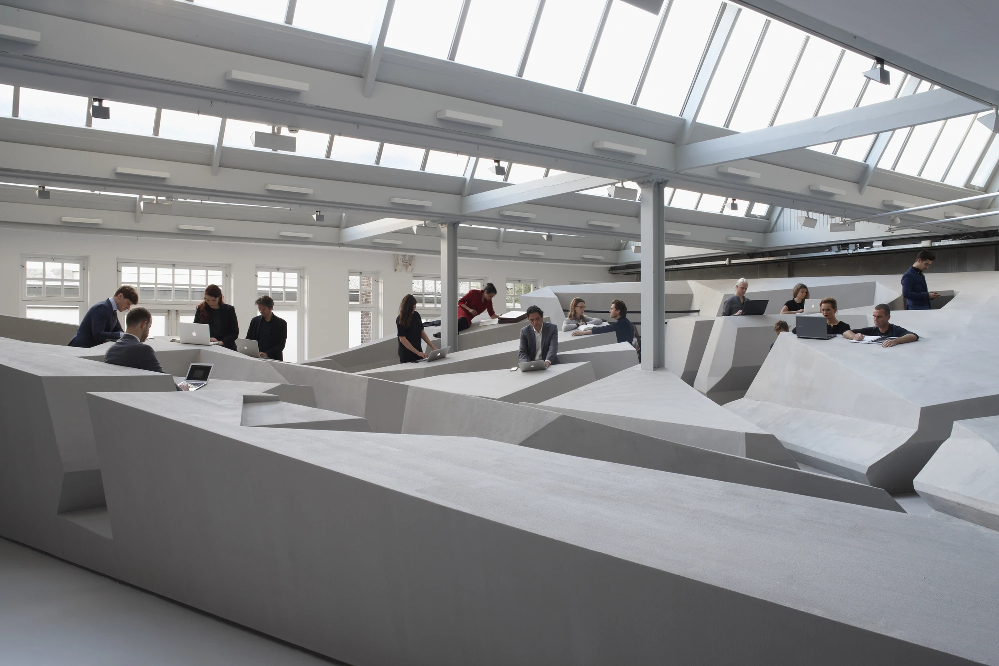 The End of Sitting is the work of Dutch firm RAAAF (Rietveld Architecture-Art Affordances) and visual artist Barbara Visser (Photo: Jan Kempenaers)