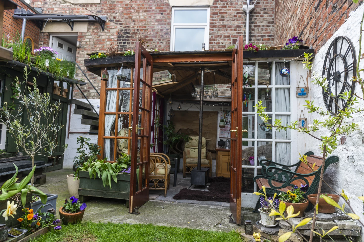 Jill Clark's The Shed was originally a metal frame gazebo which was destroyed in a storm. Rather than throw it away, the owner used it as a base for a cosy new getaway made from recycled and scrap materials like wooden pallets. The project is a finalist in the Nature's Haven category