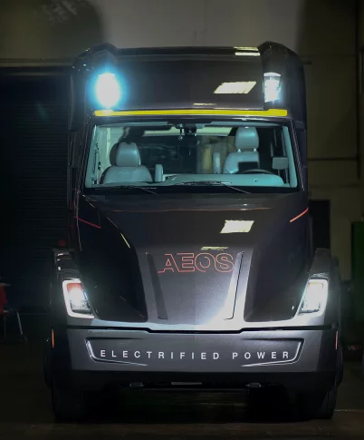 The Aeos doesn't have wing mirrors for better aerodynamics