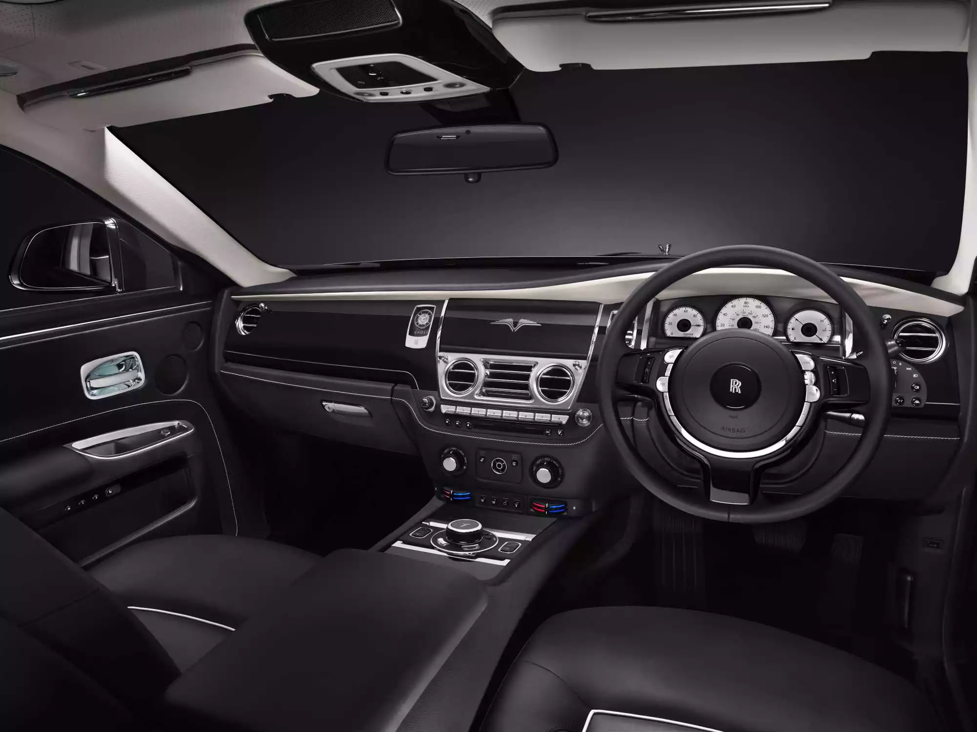 The Rolls-Royce Ghost V-Specification cockpit