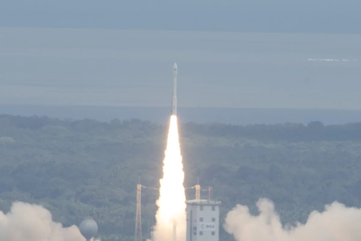 IXV lifting off atop its Vega launch vehicle (Photo: ESA–S. Corvaja, 2015)