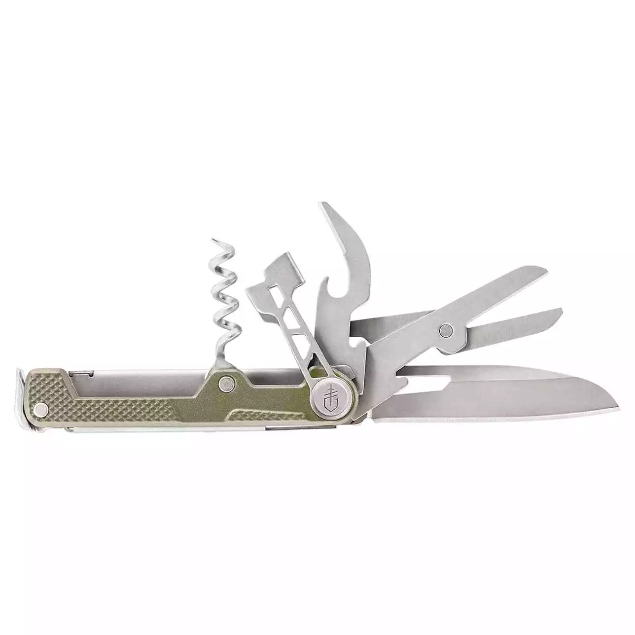 Gerber is also offering a wine-oriented version of the multitool called the Armbar Cork, which features a corkscrew with lever arm, along with a can/package opener