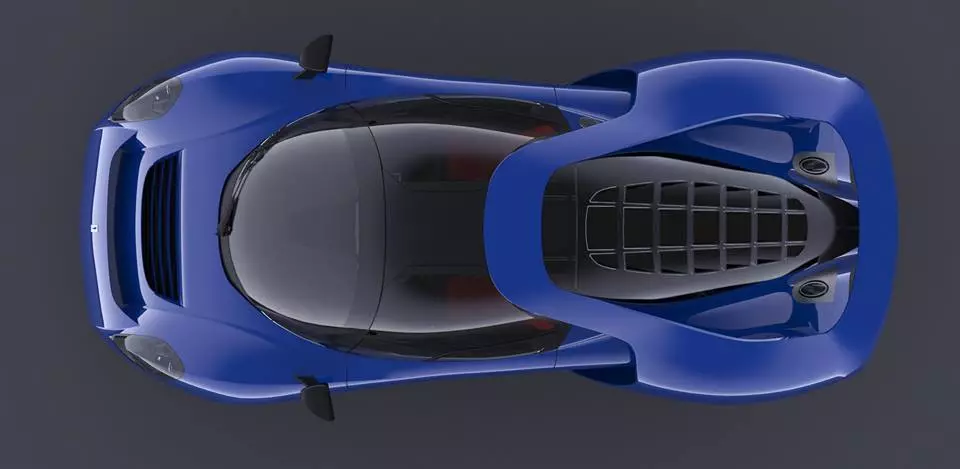 Scuderia Cameron Glickenhaus SCG 004S from above