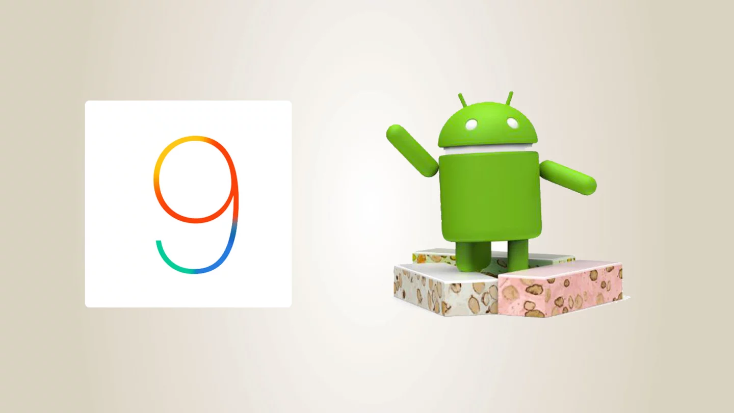 The current Apple mobile OS is iO9; the most release Android release is Android 7.0 Nougat
