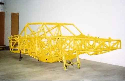 The TA-1's Jeep-built chassis