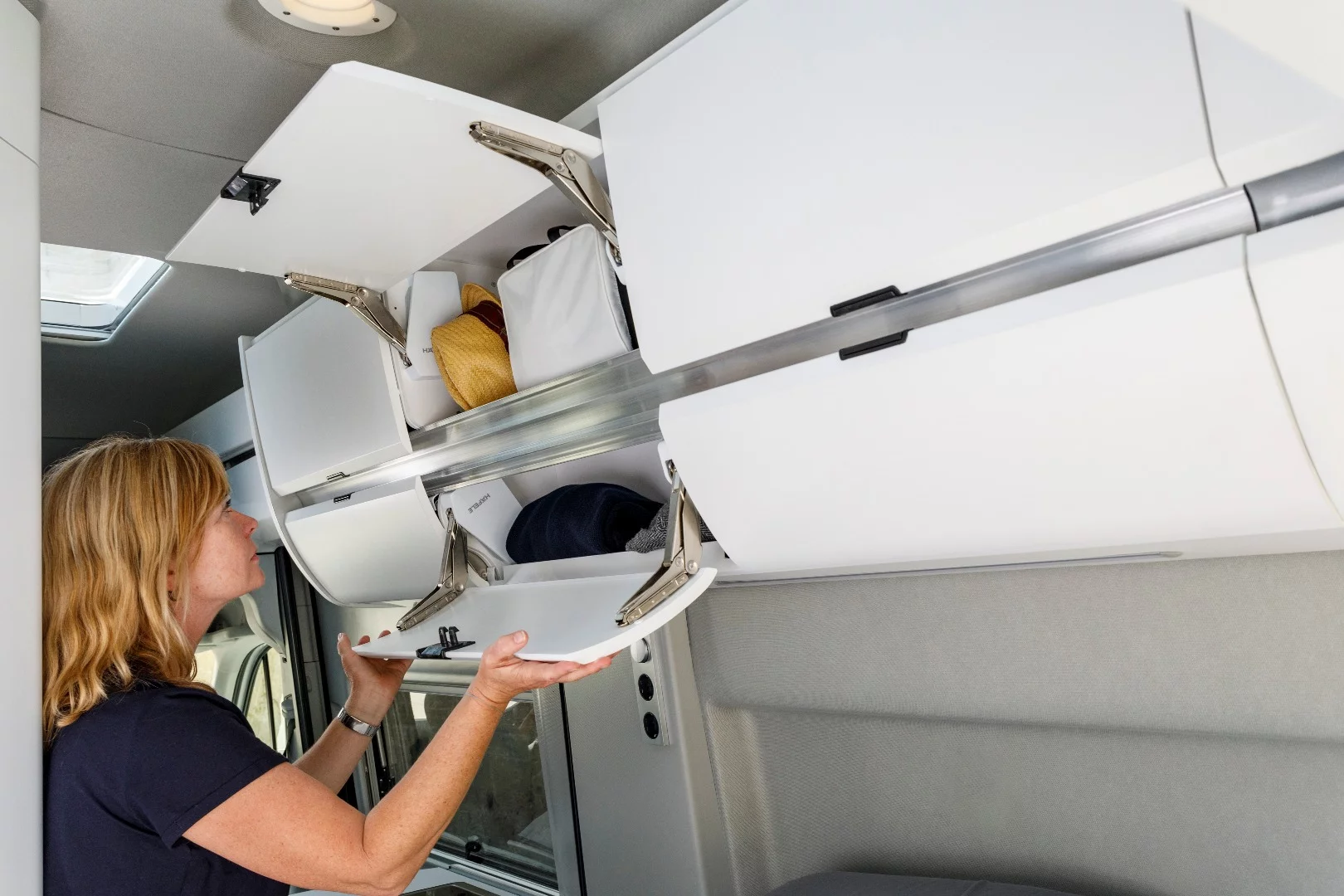 Overhead storage on the VW Grand California