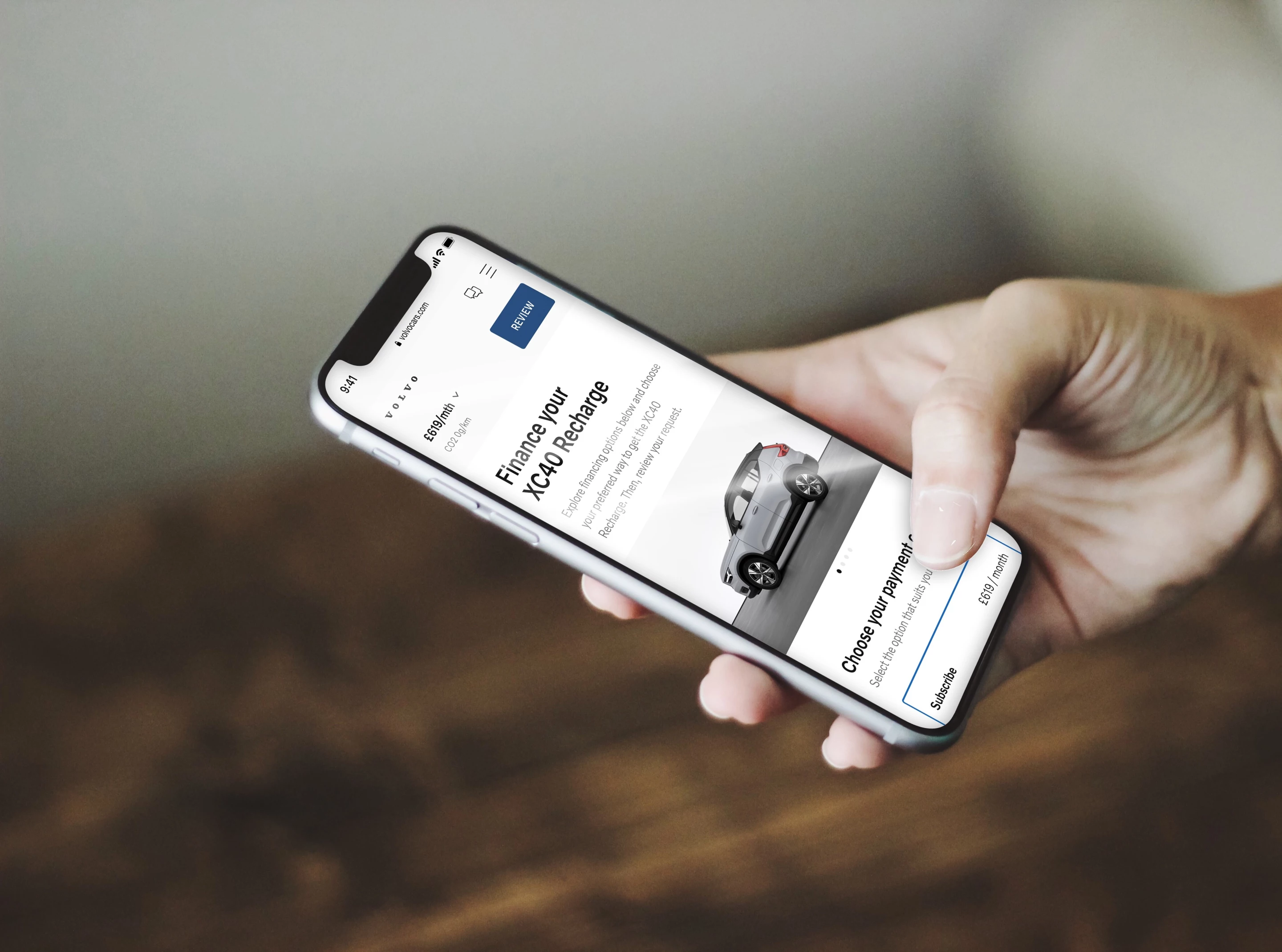 Volvo will be rolling out an updated Care by Volvo app that includes online sales for EVs like the C40 Recharge