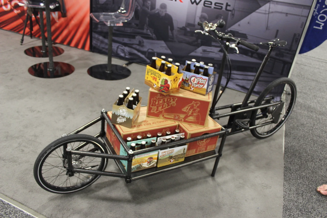This one-off carbon fiber beer-hauler from Rock West Composites won Best Experimental Bike