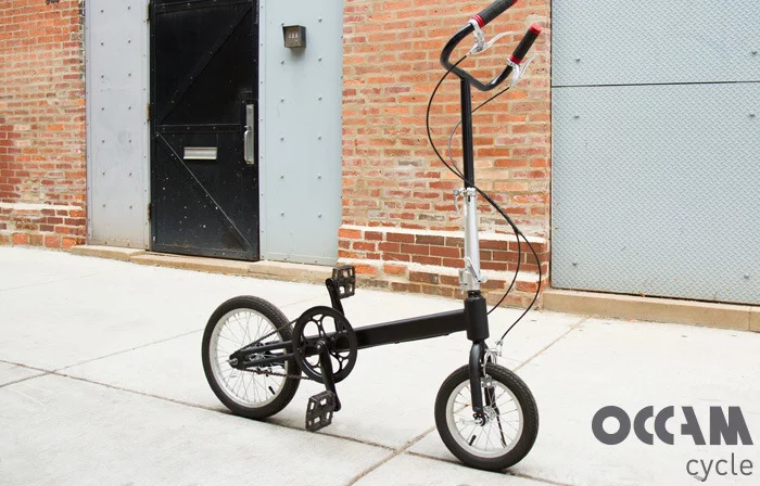 Not only does the elimination of the seat make it light and extra-compact when folded, but it also simplifies the folding procedure