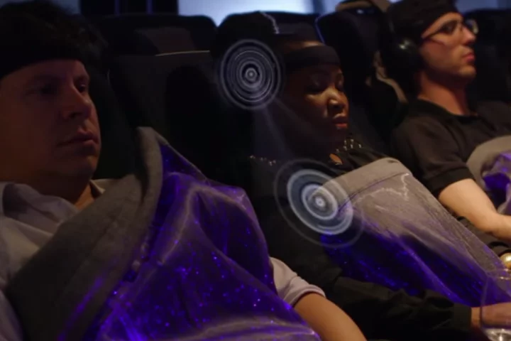 The happiness blanket monitors brain activity and displays it on the fiber optic blanket