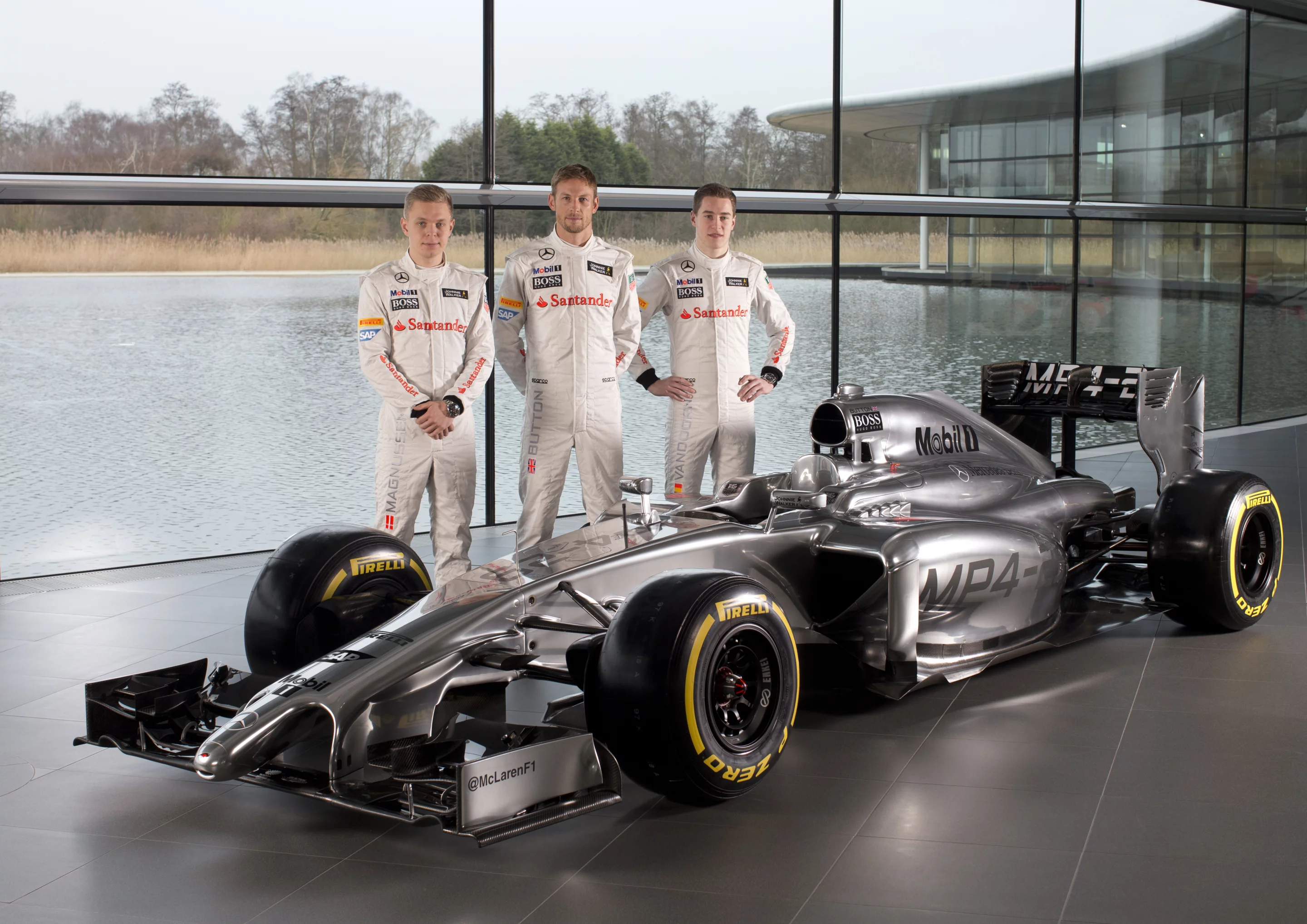McLaren's nosey MP4-29 will be piloted by Jensen Button and Kevin Magnussen for the 2014 season