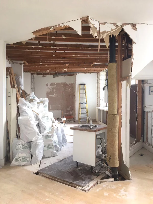 The renovations begin