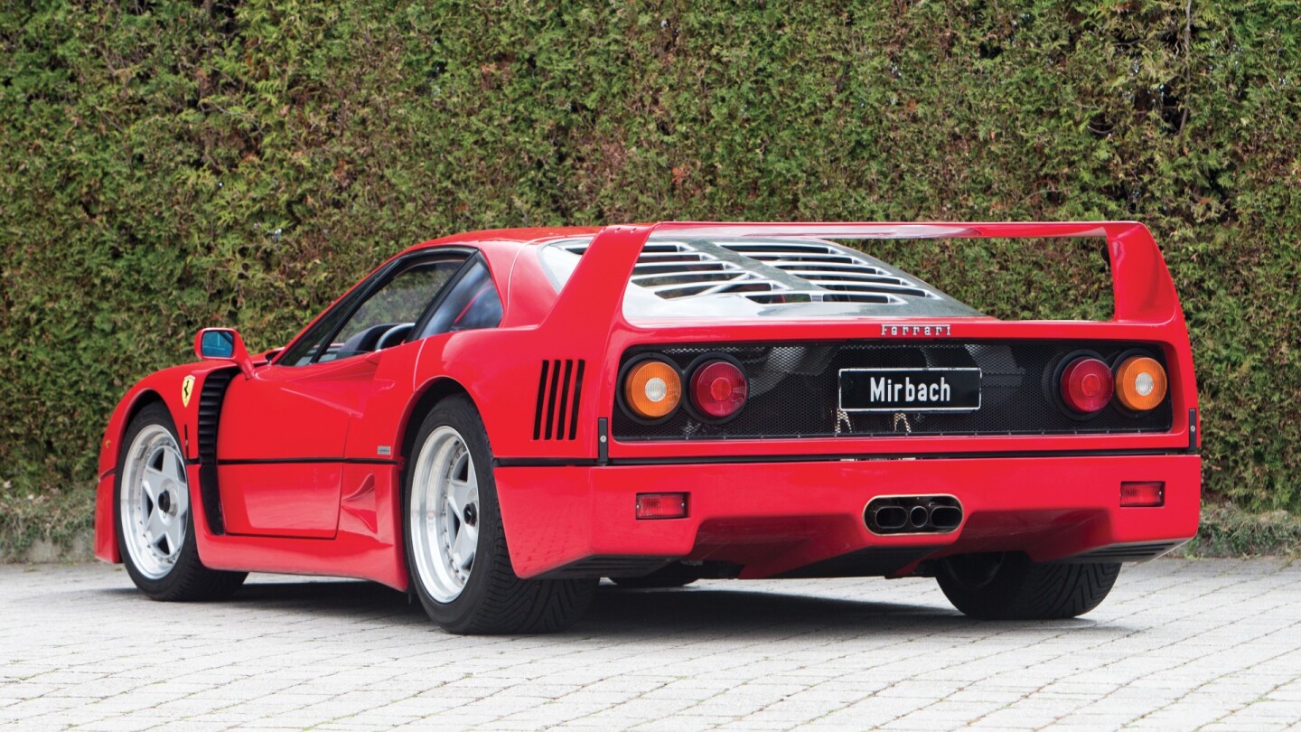 Built for Ferrari's 40th birthday, the F40 is one of those very rare cars made in substantial numbers that sell for more than a million dollars. It was initially intended that 400 would be made, but in the end that number swelled to 1,315. Sold for €1,064,000 ($1,189,628) against an estimate of €850,000 to €950,000. Auction Link
