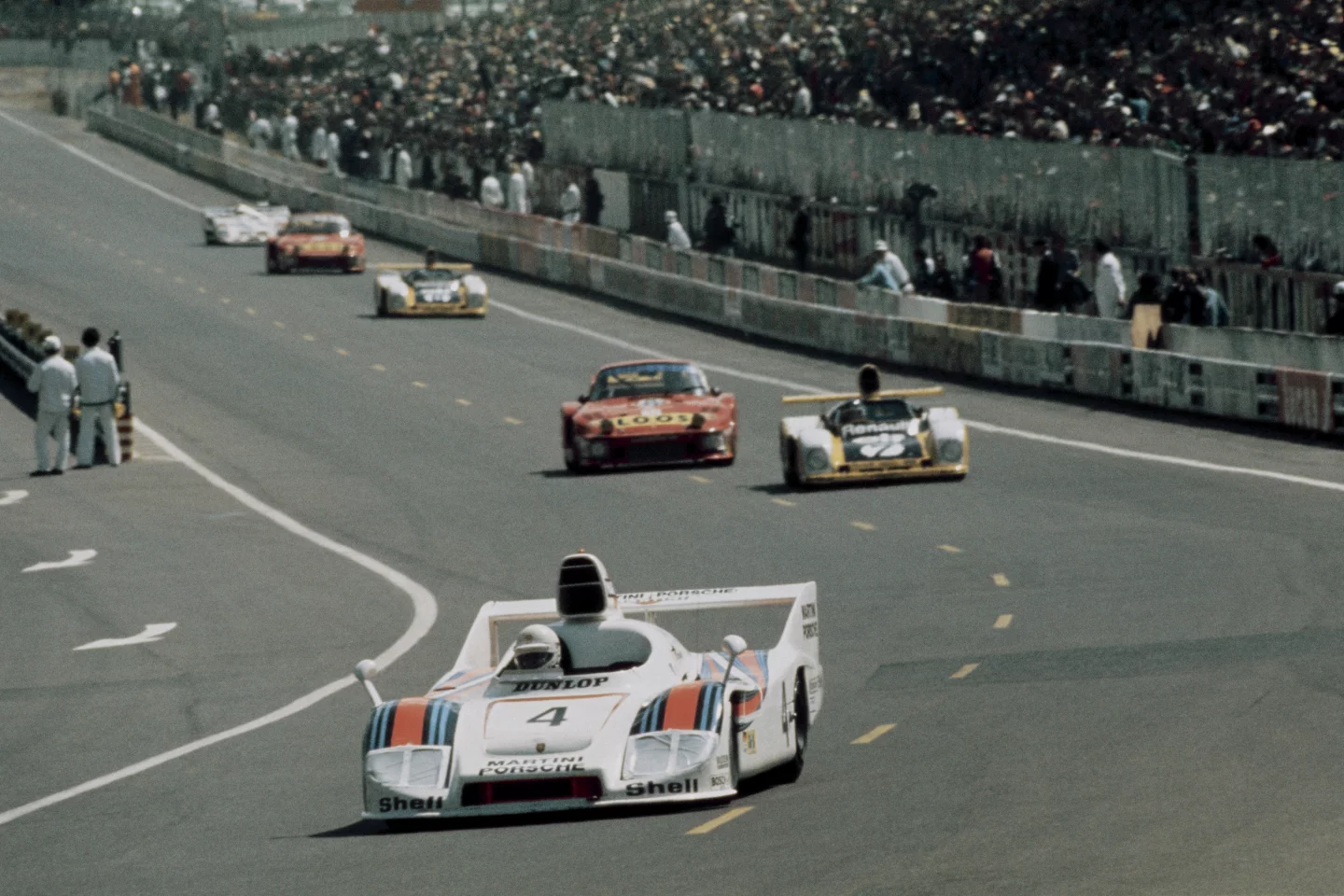 The 1977 Le Mans 24 Hour winner was the Porsche 936 of Jacky Ickx, Hurley Haywood and Jurgen Barth.