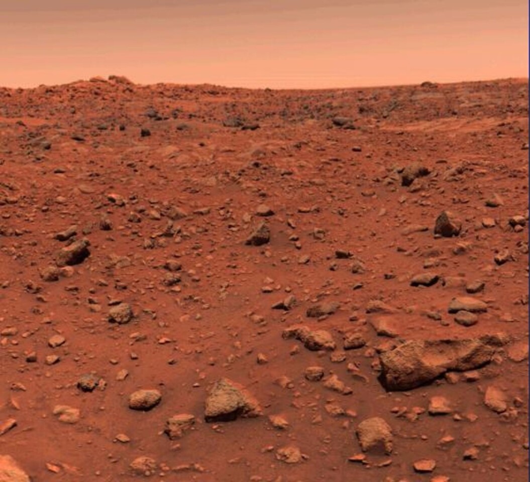 First color image of the Martian surface