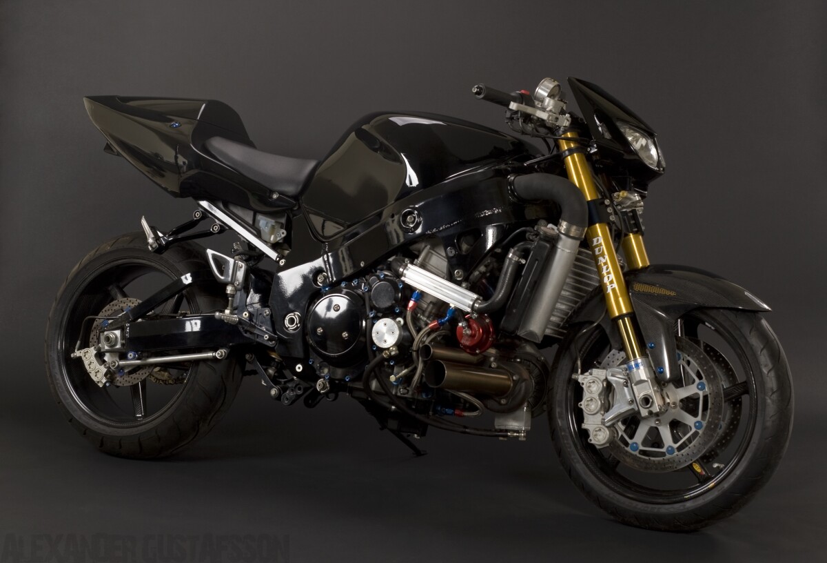 Ghost Rider's 500-horsepower turbo Hayabusa - up for grabs