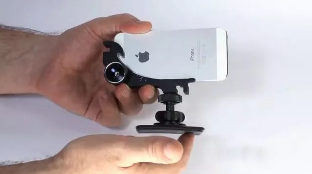 The XiStera includes a magnetic lens-mounting point, and a tripod mount