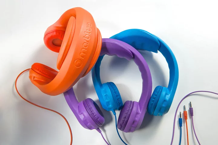HeadFoams are child-friendly, child-proof headphones made from EVA foam (Photo: Thomas Libis)