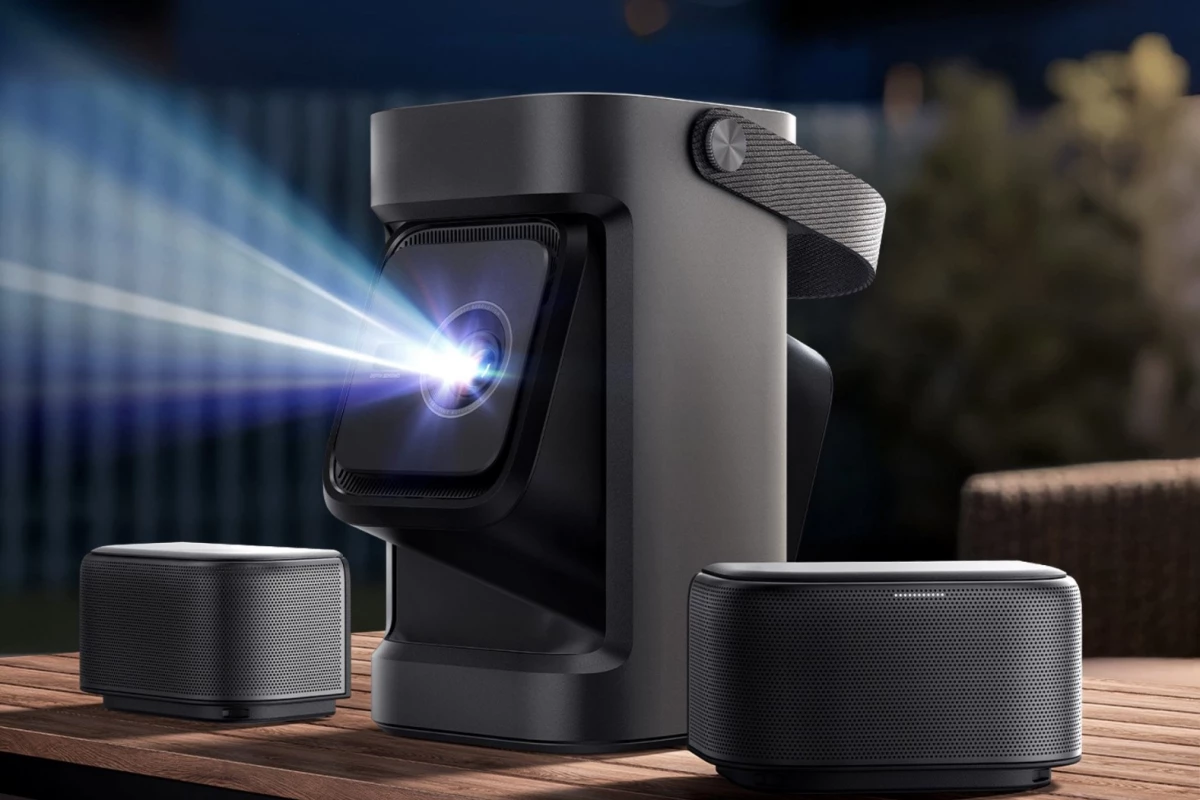 Billed as the world's first portable projector with detachable speakers
