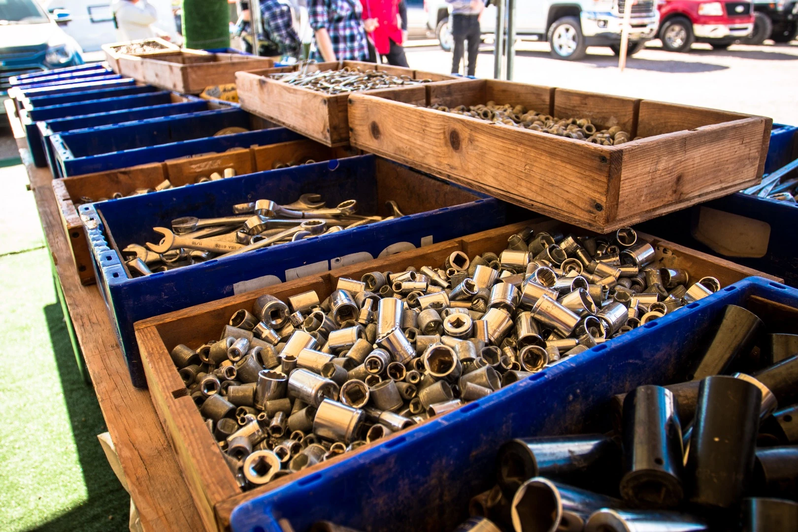There were plenty of practical items on sale in the flea markets, too