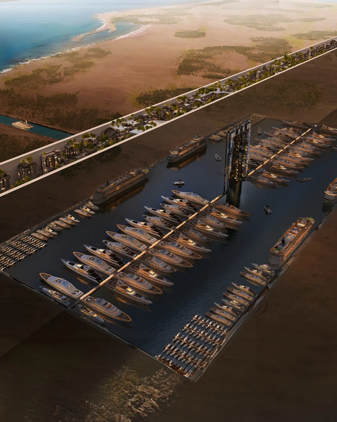 The first phase of the Line, Hidden Marina, is expected to be completed by 2030 and will host 200,000 residents