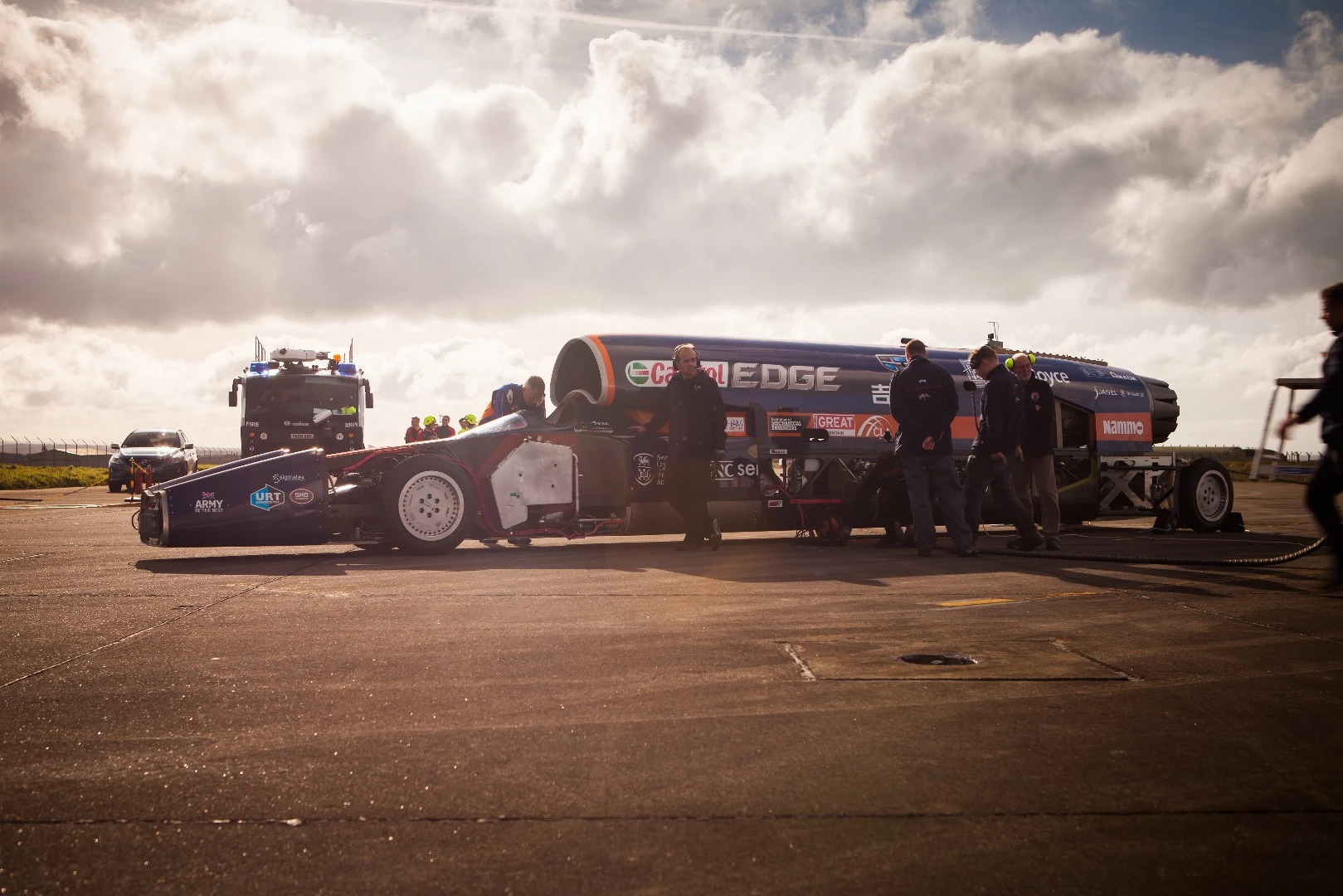 After nearly ten years of development the Bloodhound finally hit the tarmac