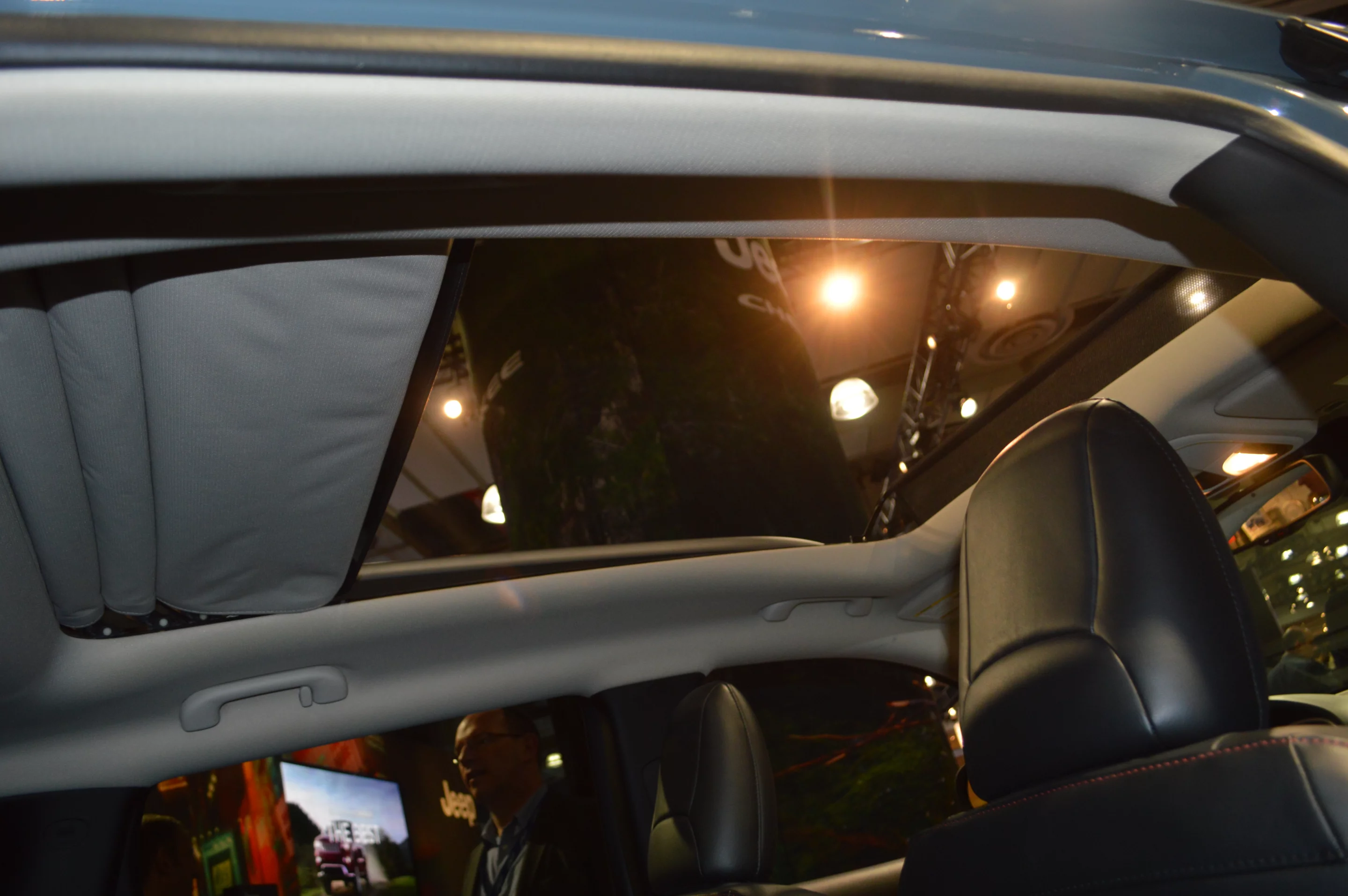 The available "Sky Slider" roof is a full-length canvas soft top