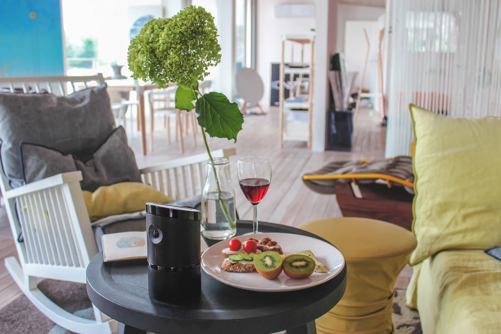 The Angee home security system is portable