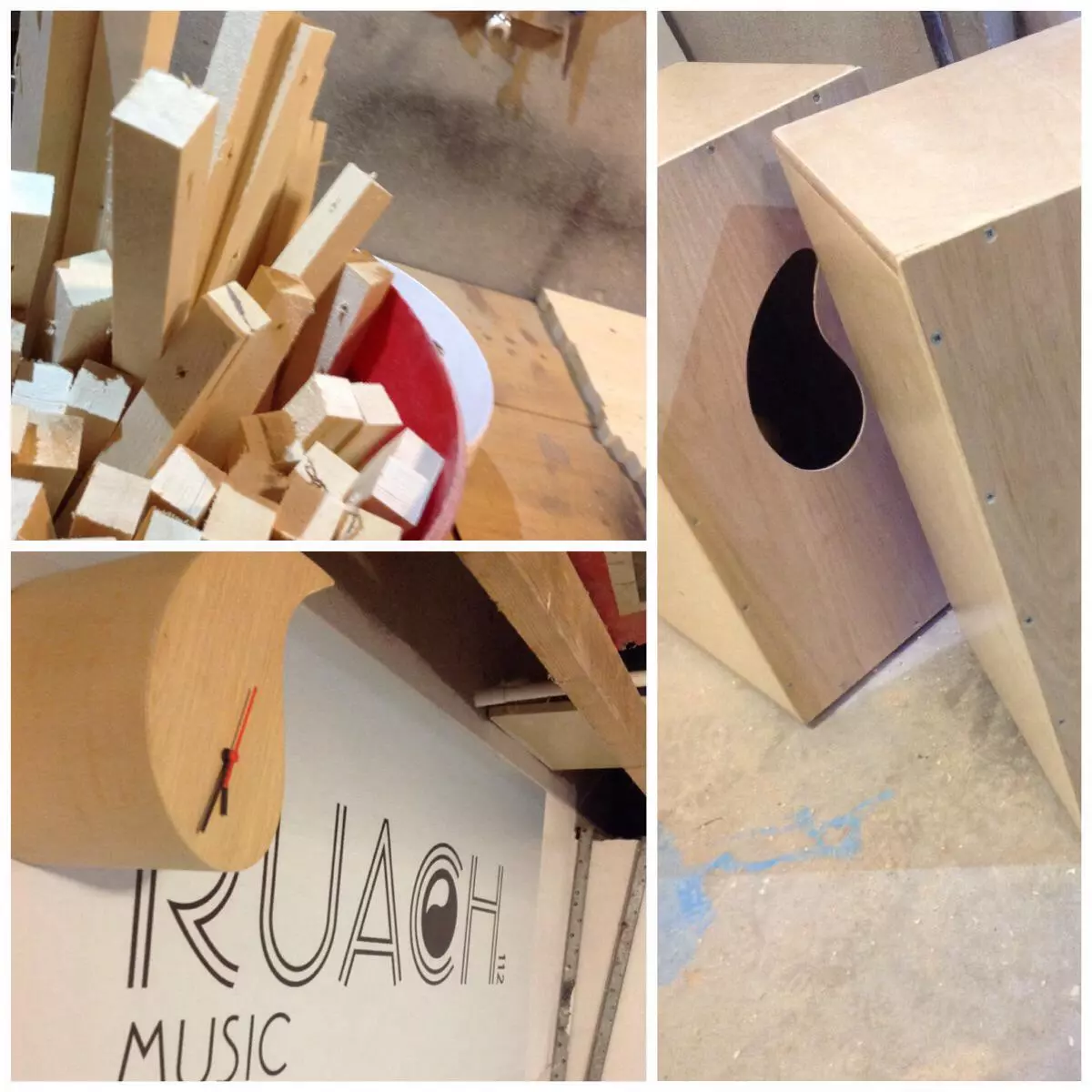 snare lock and kick pedal, and in the workshop clock