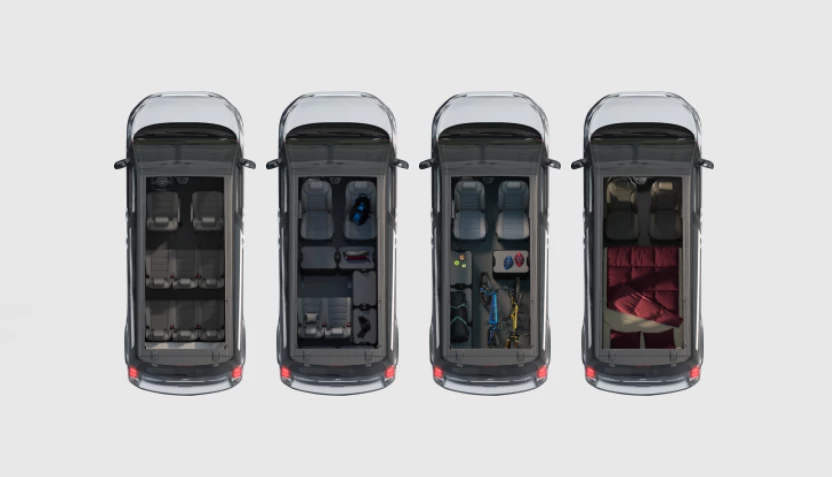 Some of the many layouts for camp and everyday driving