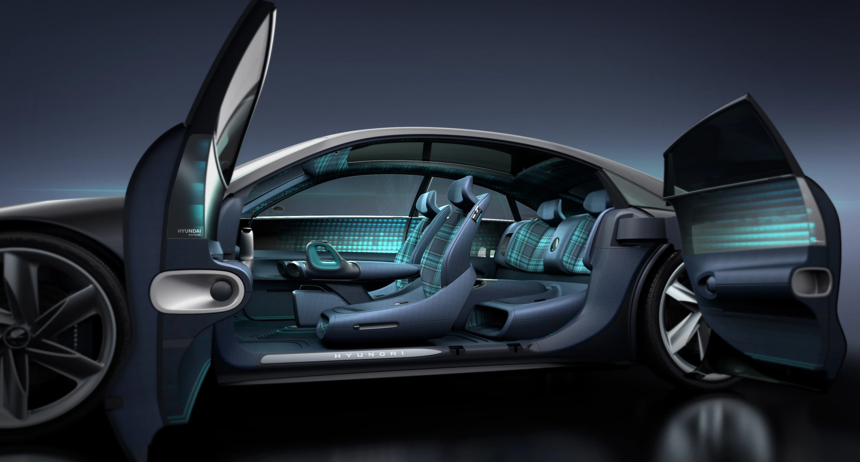 The interior lighting and color scheme encourage a stress-free travel experience