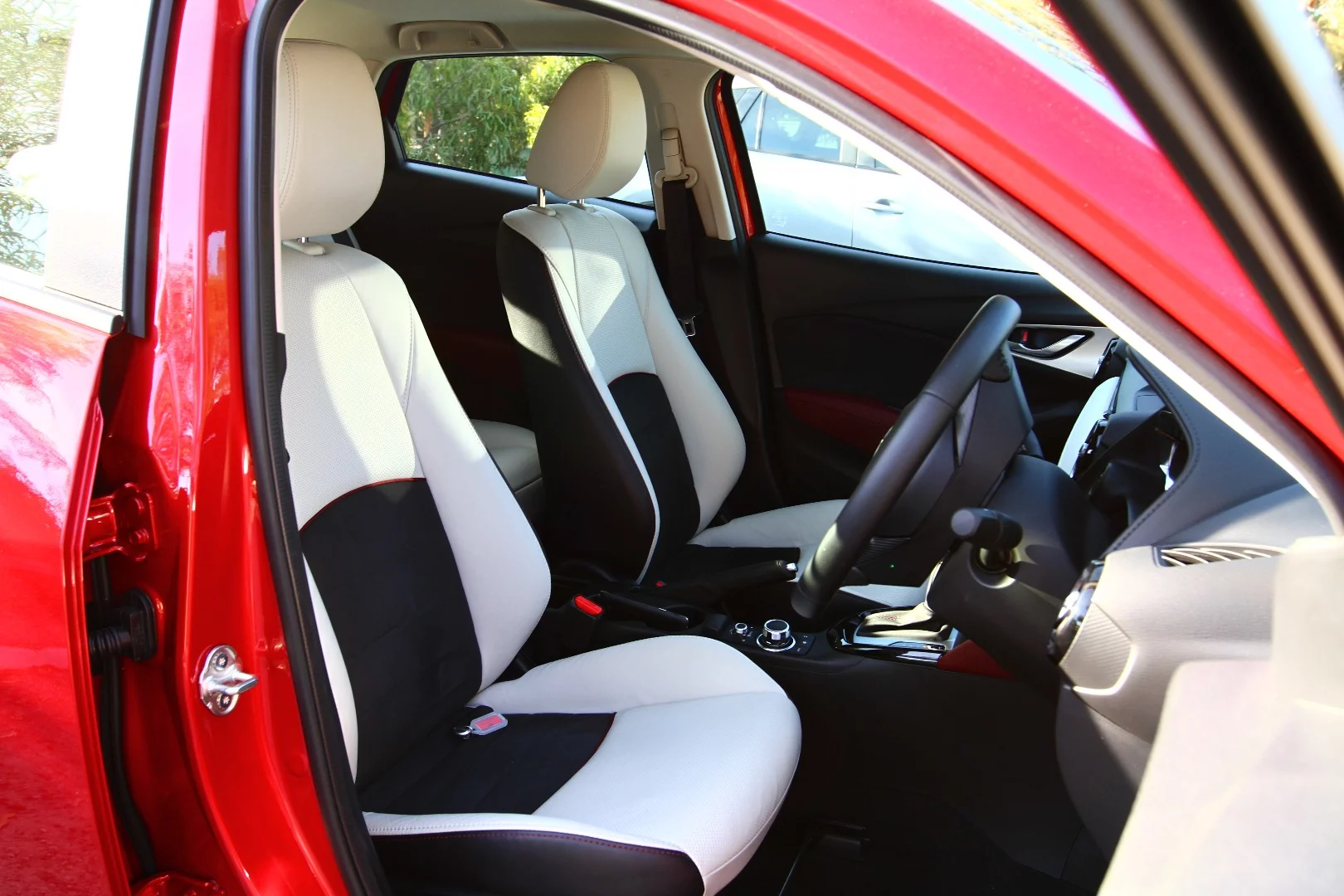 Front seat passengers are well looked after, even if things are a bit cramped down back
