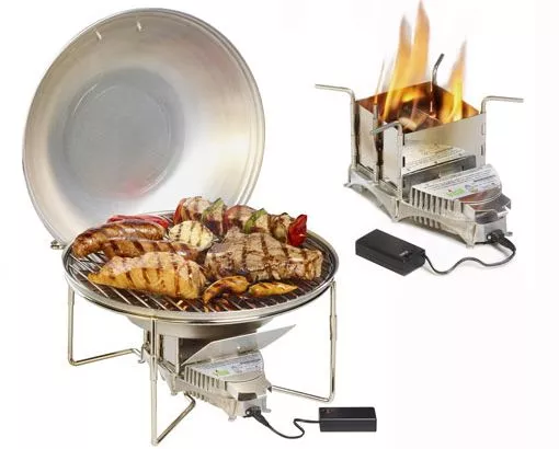 The VitalGrill Barbecue (left) and Stove