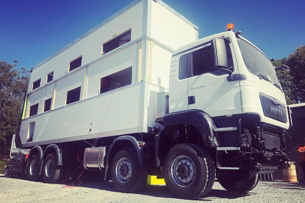 Two Story 8x8 Off Road Motorhome Sleeps 10 People