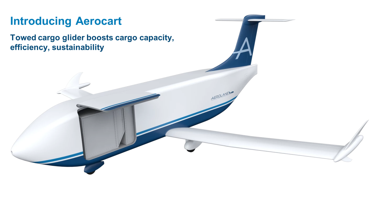 The simplest, lightest possible airframe: an unpowered glider chock-full of cargo, with autonomous glide and vortex surfing capabilities